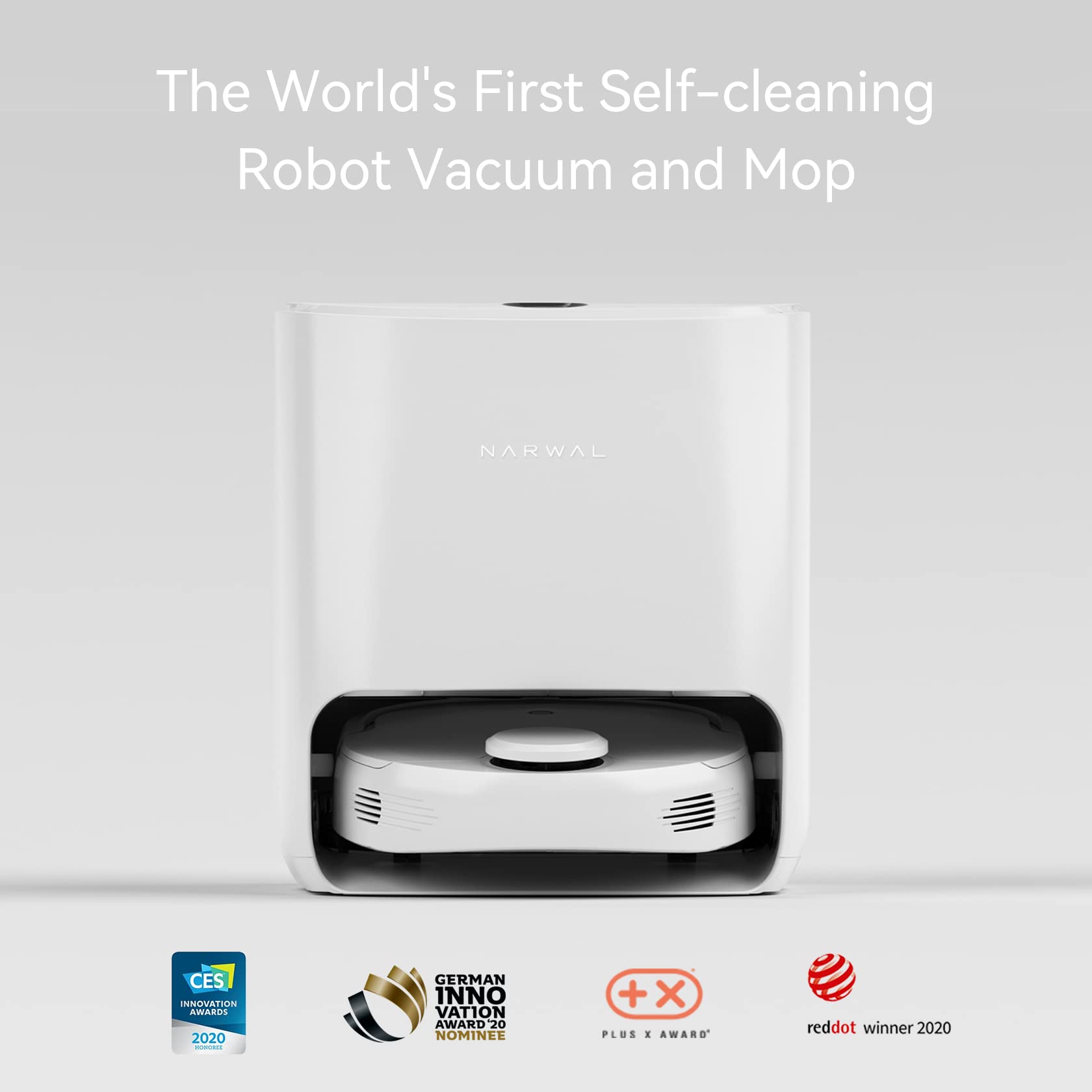 Robot Vacuum & Mop Combo with Mop Self-Cleaning