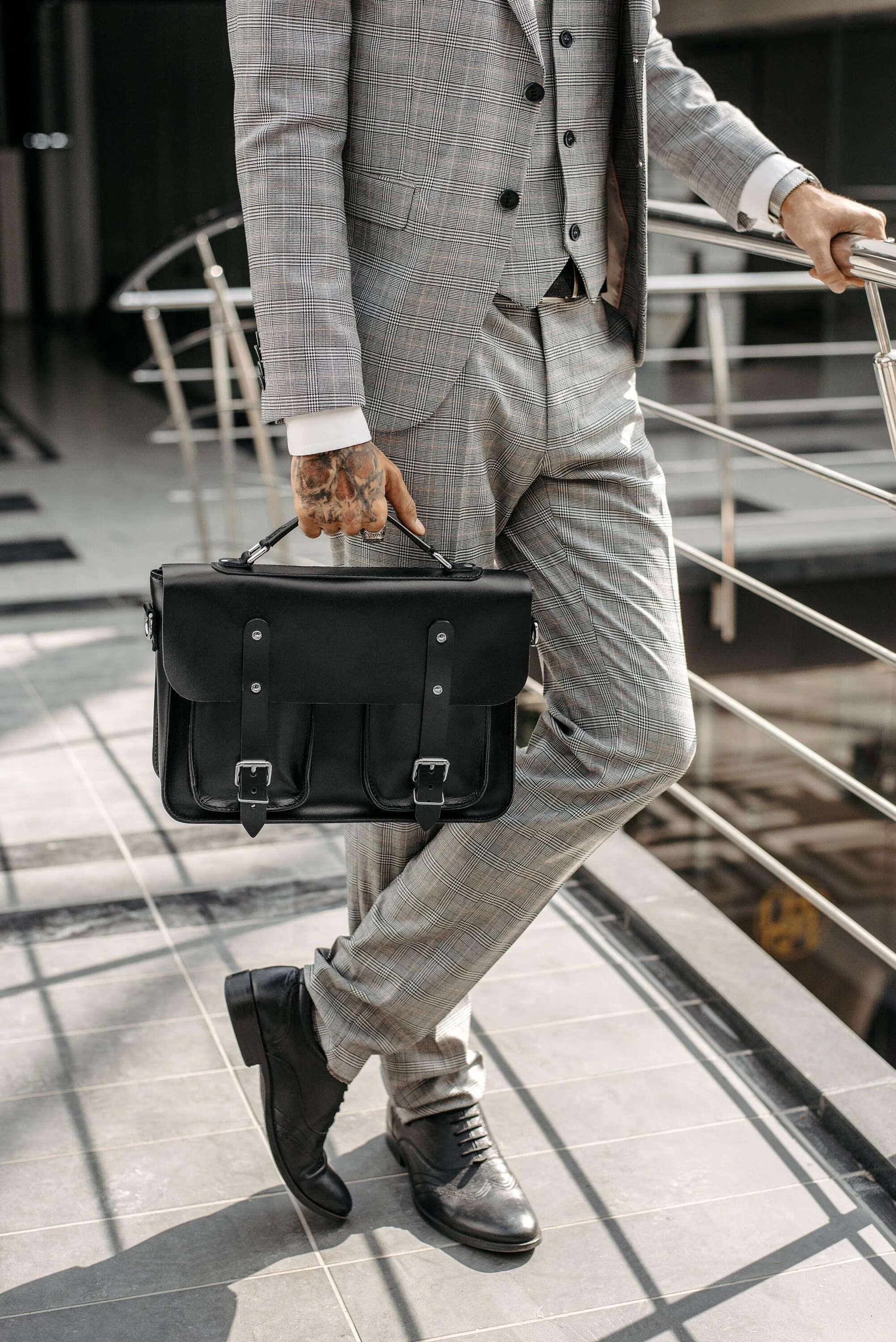 The Executive Handcrafted Leather Briefcase