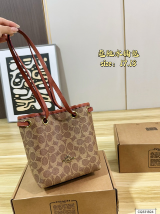 Coach Jade Drawstring Mini Bucket Bag