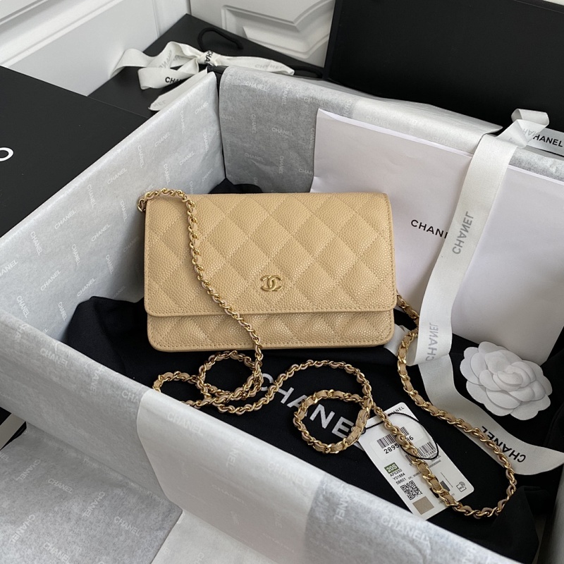 Chanel WOC Beige Caviar Bag