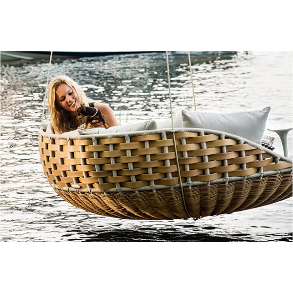 Outdoor rattan hammock round swing rattan chair bird's nest