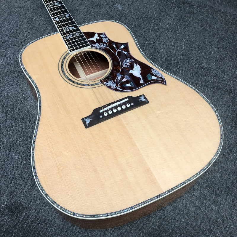 TOP 41 Inches Dove Acoustic Guitar Flying Dove Inlays Electric Acoustic Guitar
