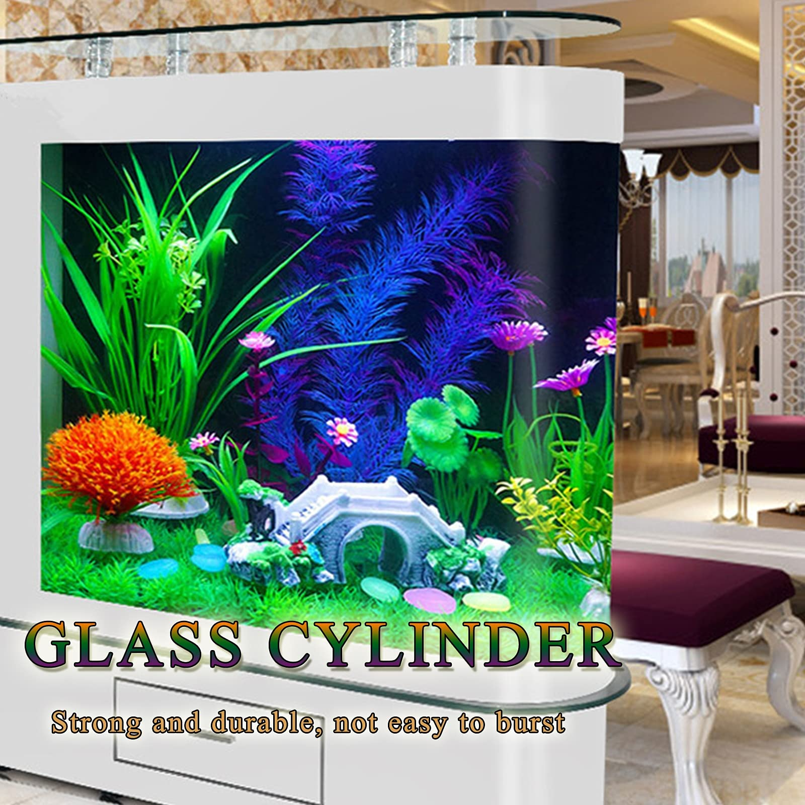 Round Head Living Room Desktop Glass Fish Tank