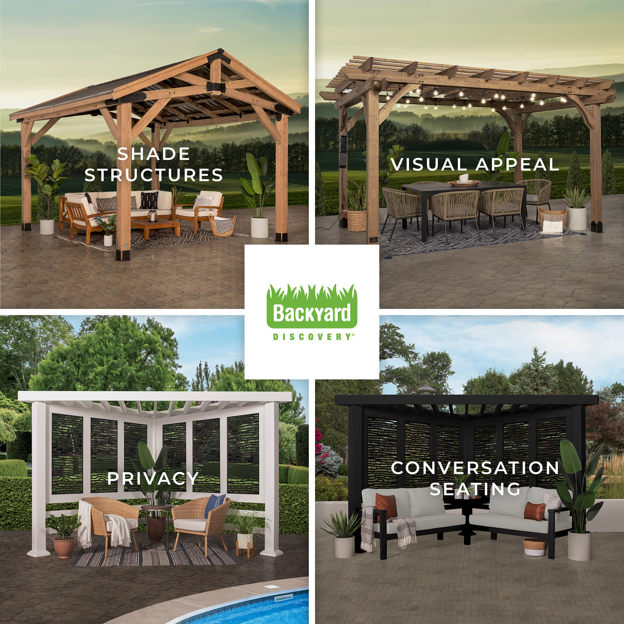 Saxony Wooden Grill Gazebo