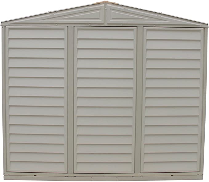 8' x 6' Plastic Garden Shed with Foundation Kit - Ivory - 15