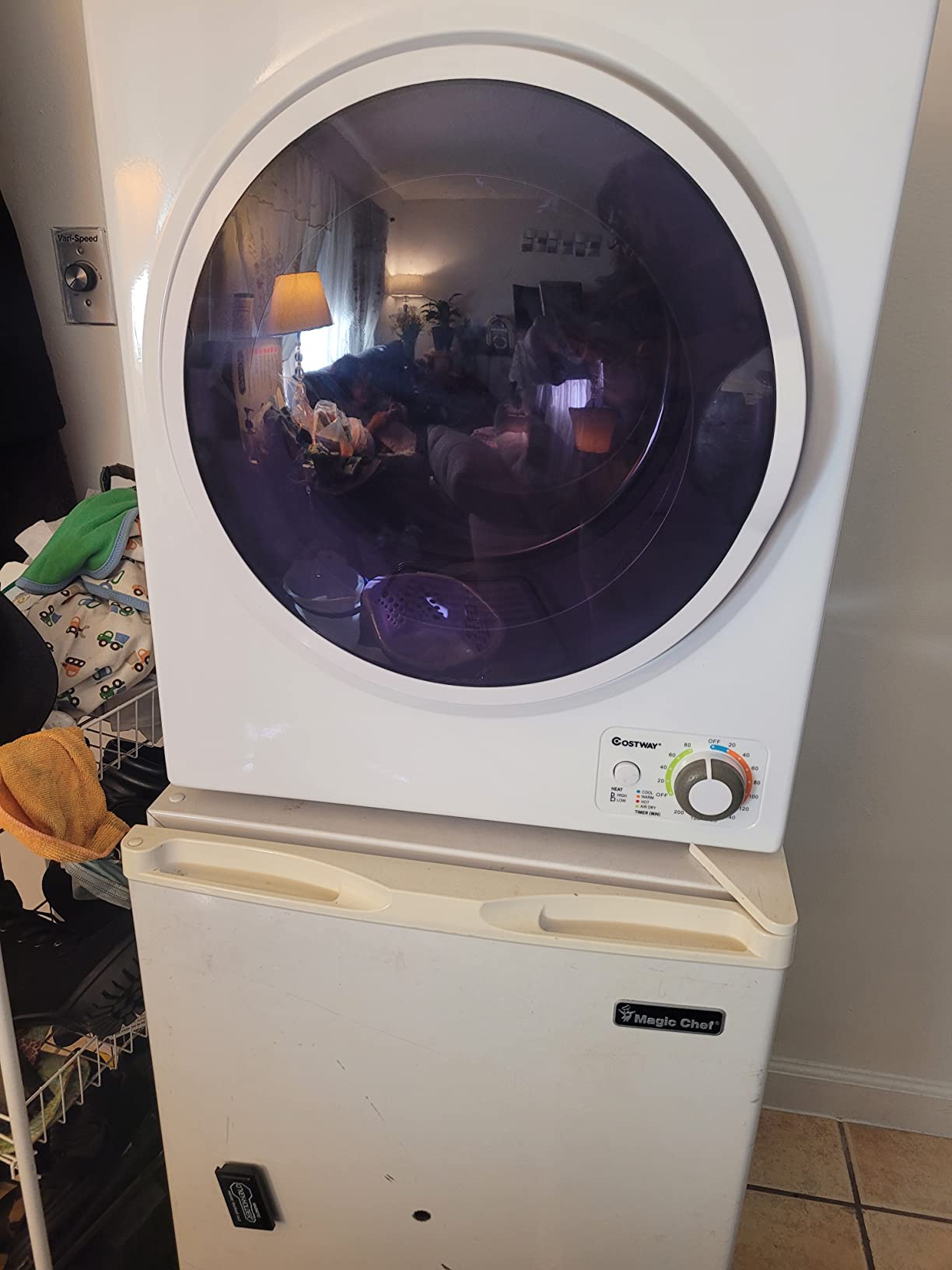 COSTWAY Compact Laundry Dryer