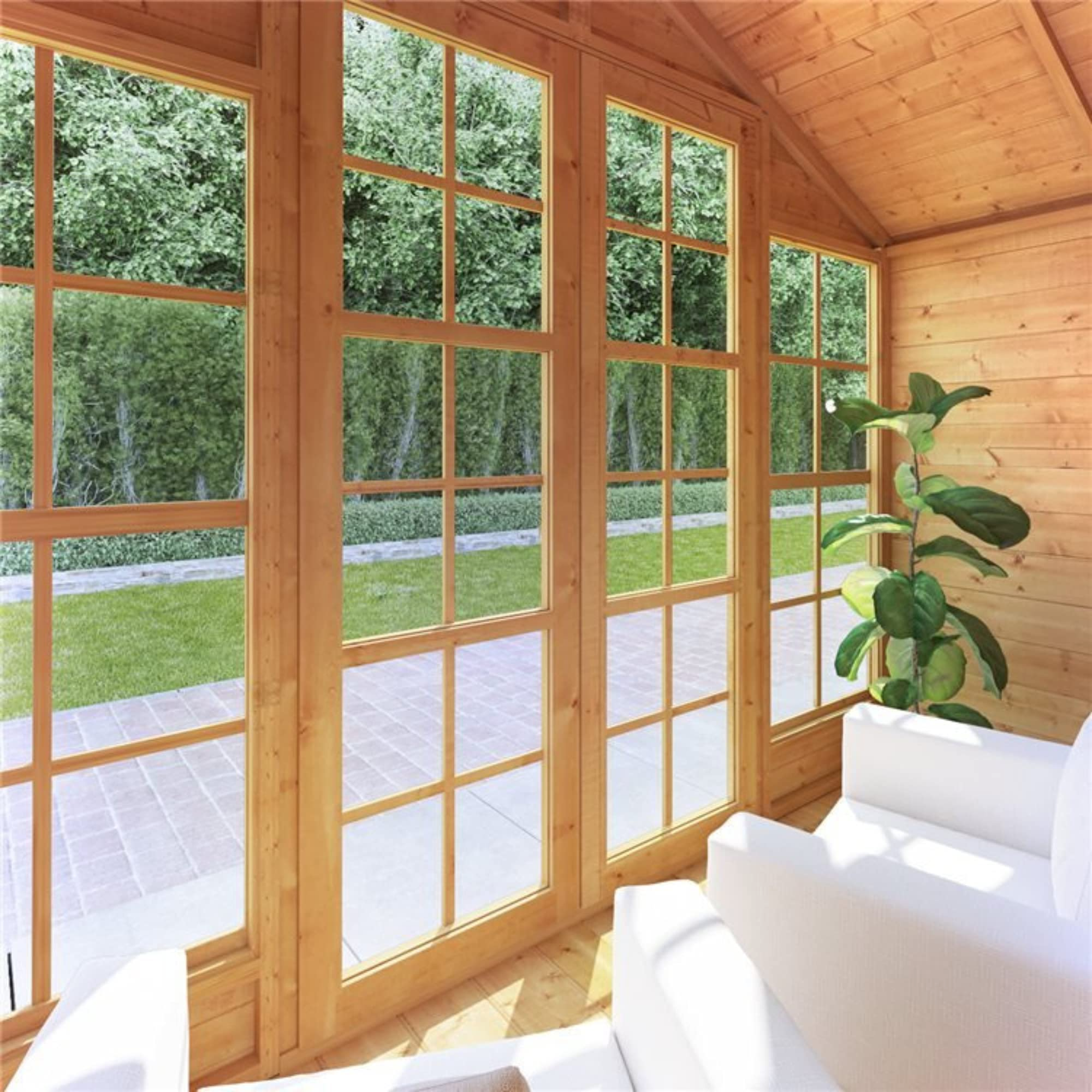 Summerhouse Log Cabin 4 x 8 Wooden Garden Storage Shed