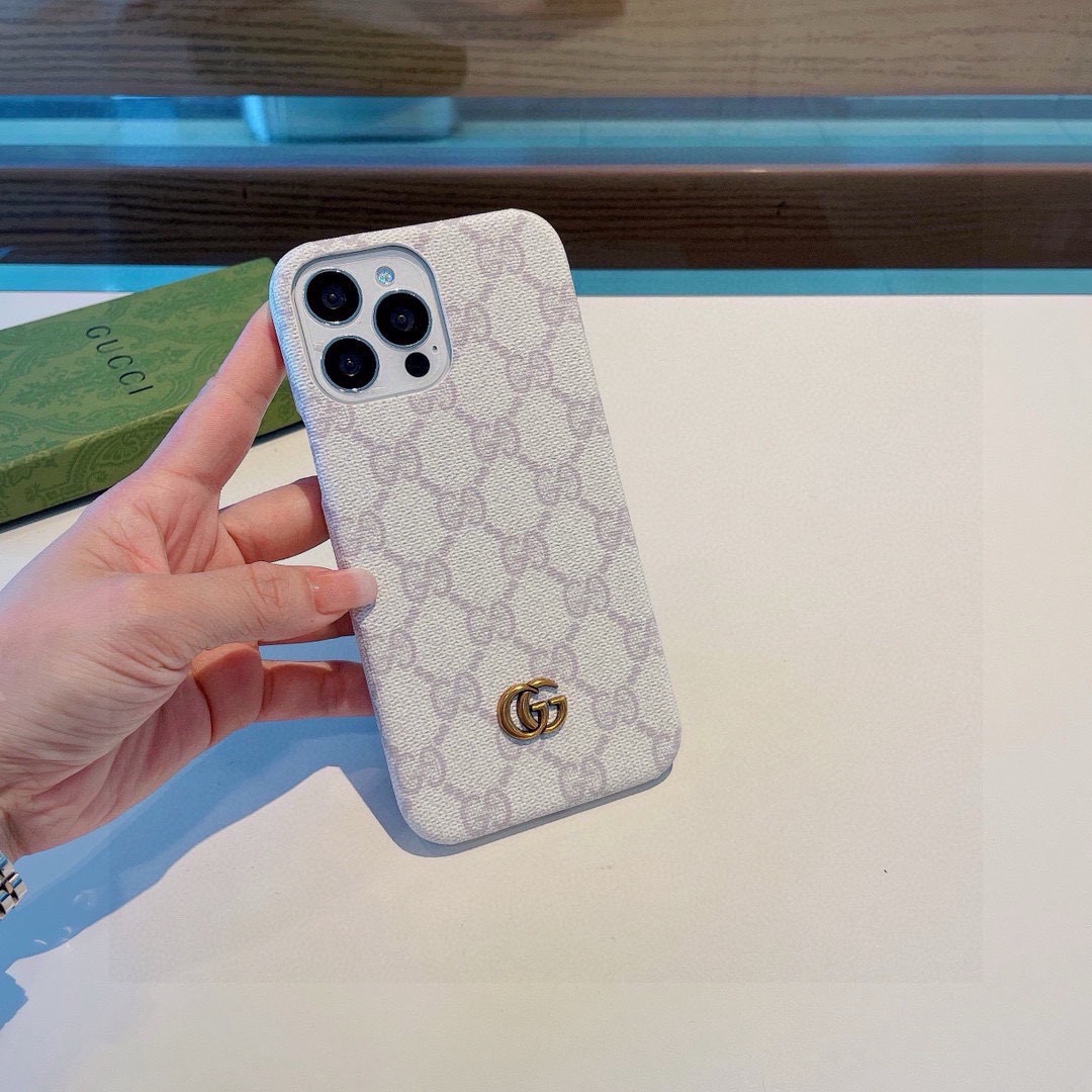 Gucci Classic Monogram Phone Case | Metal Logo & Polished Edge, In Sync with Official Launch