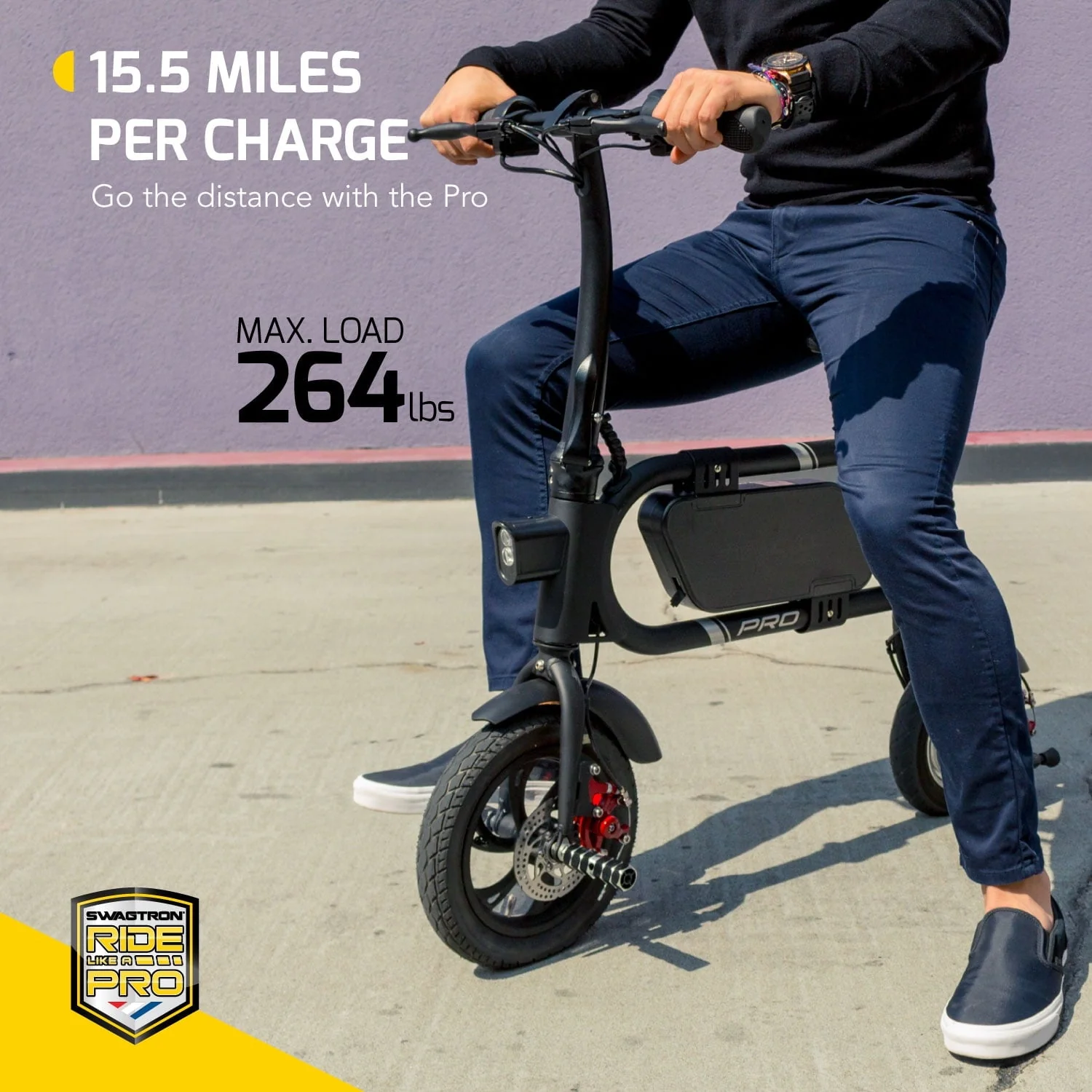 Swagtron Swagcycle Pro Pedal-Free Electric Scooter