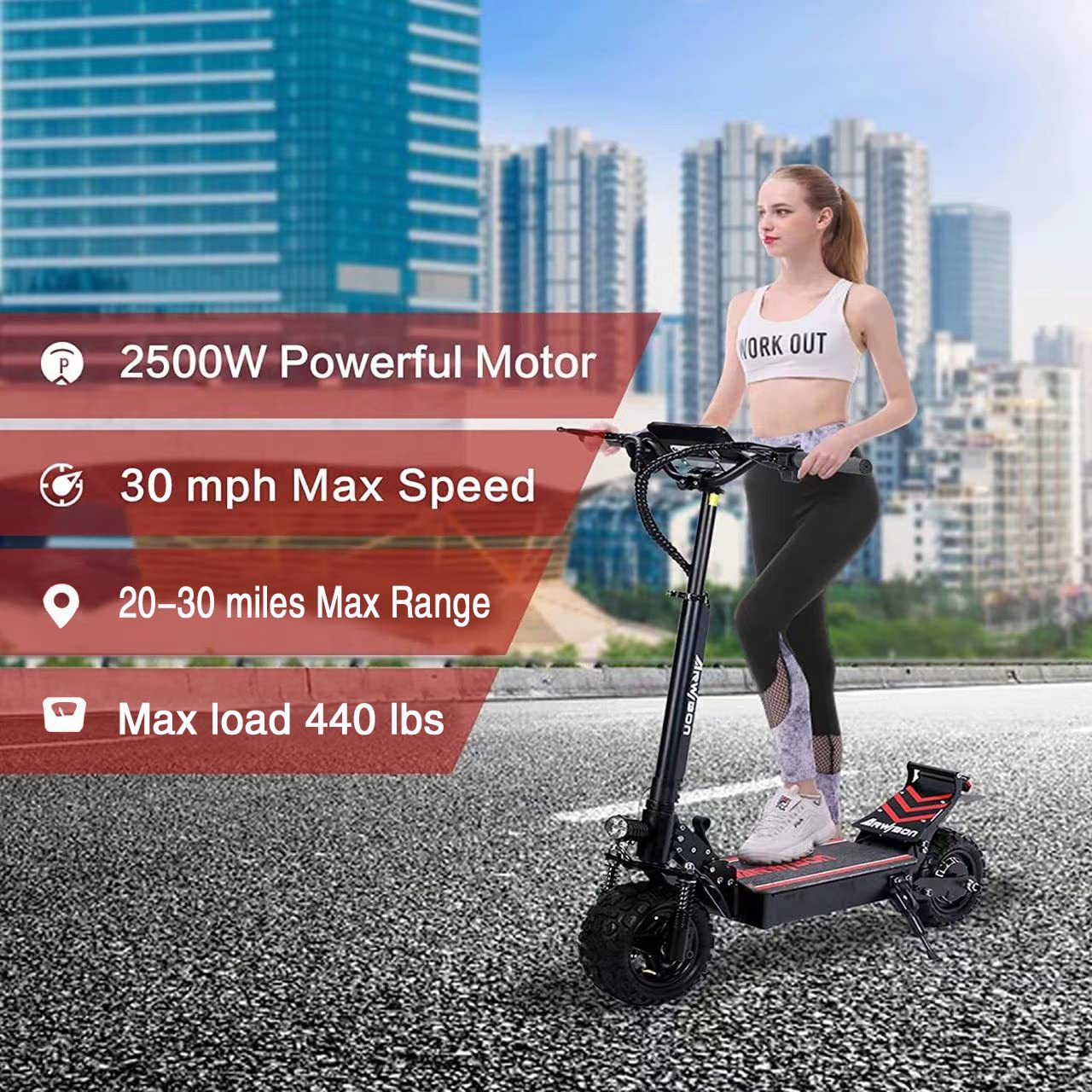 Electric Kick Scooter for Adults - 2500W Motor