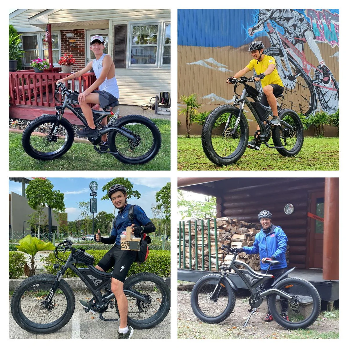 Aostirmotor 26in Fat Tire Electric Mountain Bike, 750W, 48V 15Ah