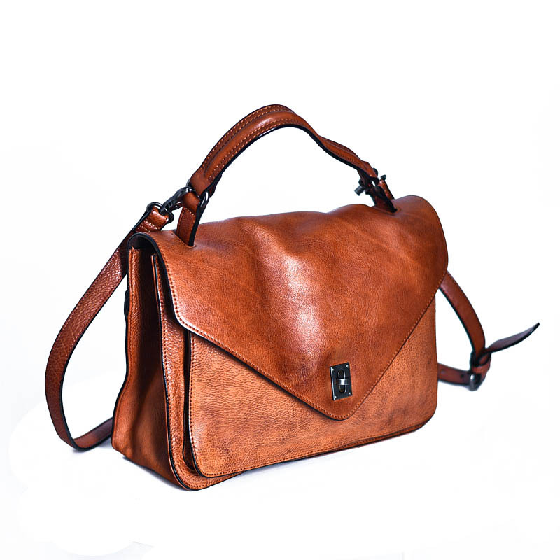 Vintage Leather Messenger Bag
