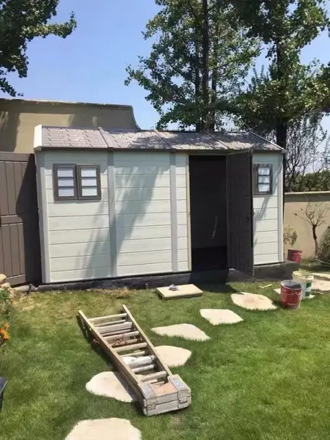 Outdoor garden storage tool room