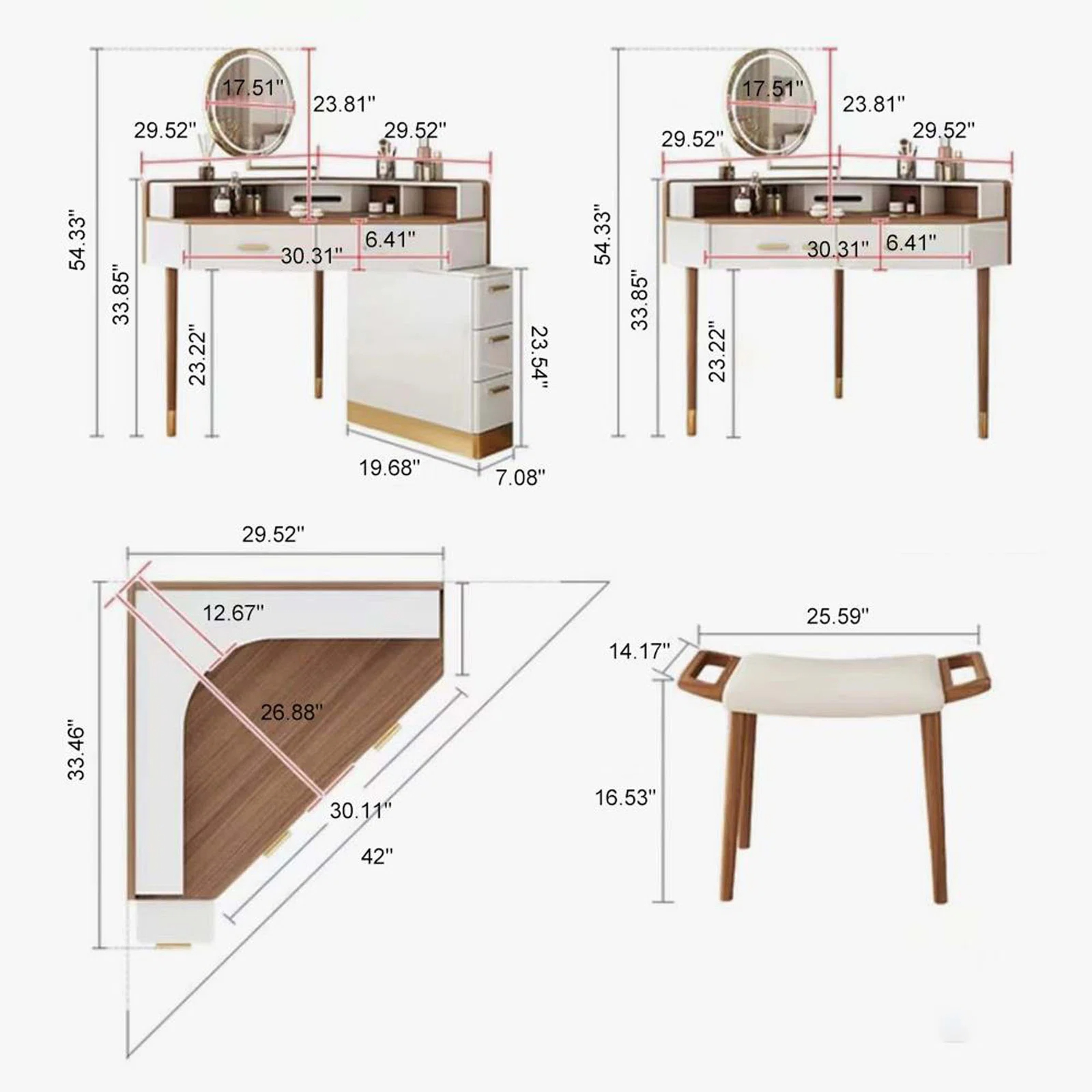 Exquisite makeup cabinet