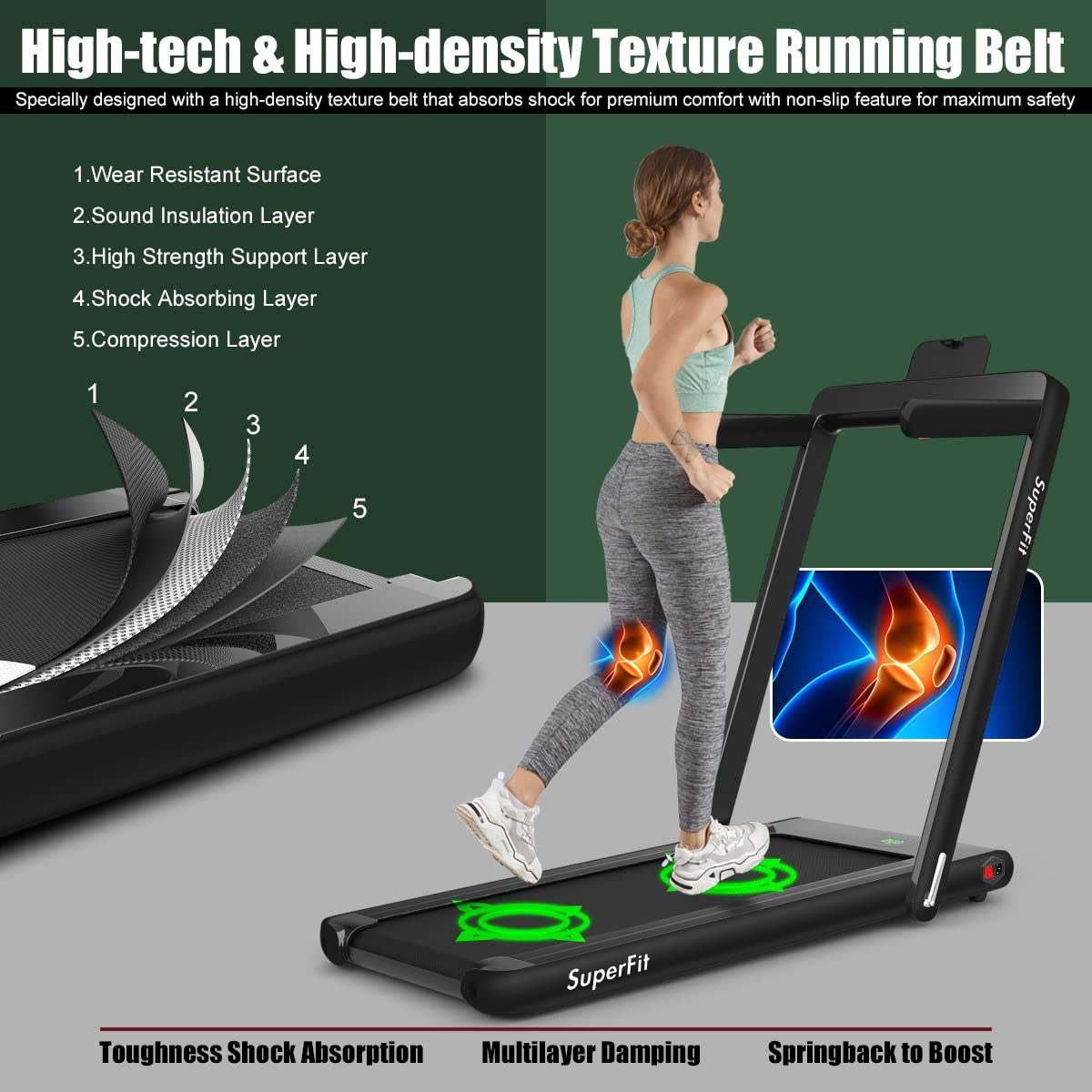 2 in 1 Folding Treadmill
