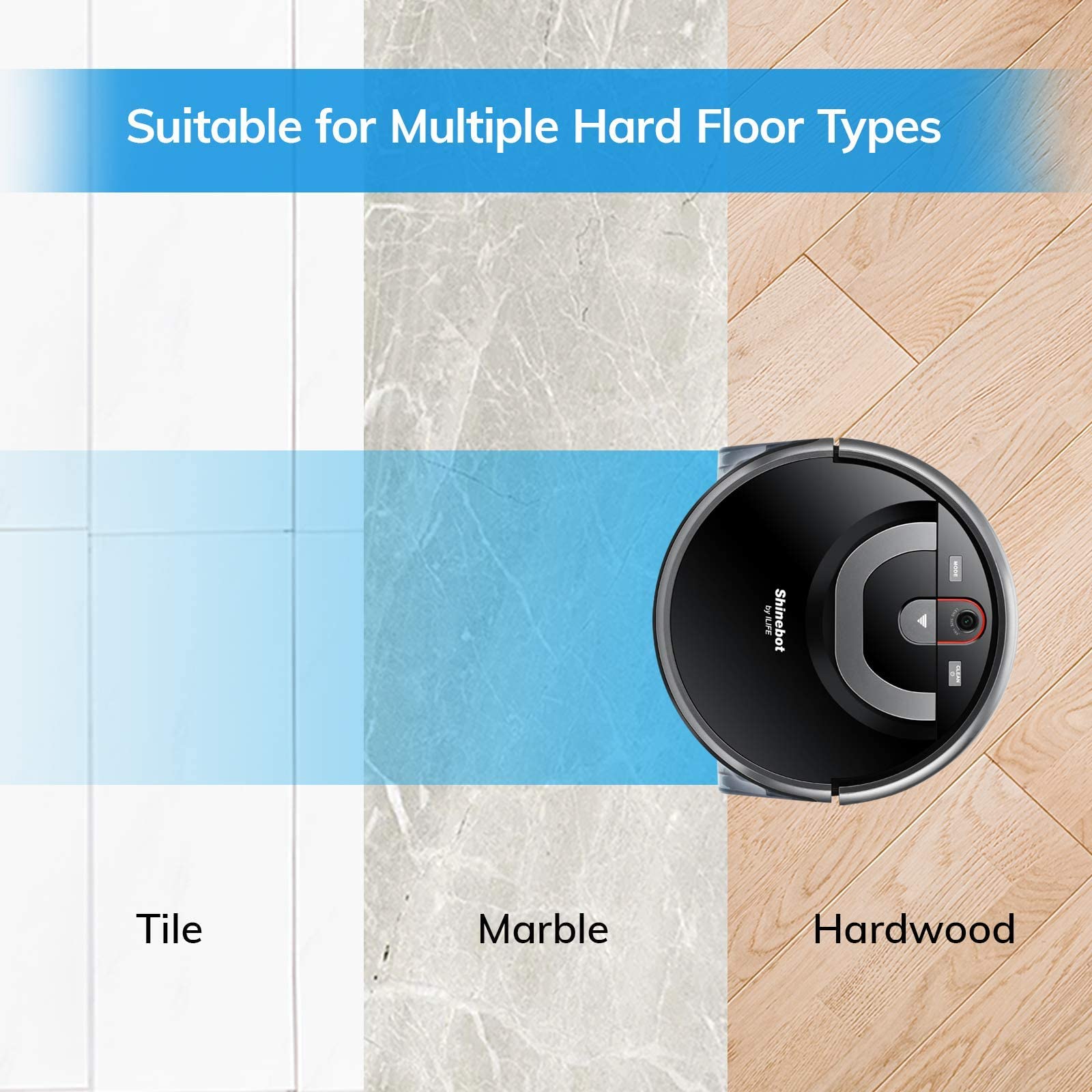 Autonomous Floor Mopping Scrubbing Robot for Hard Floors