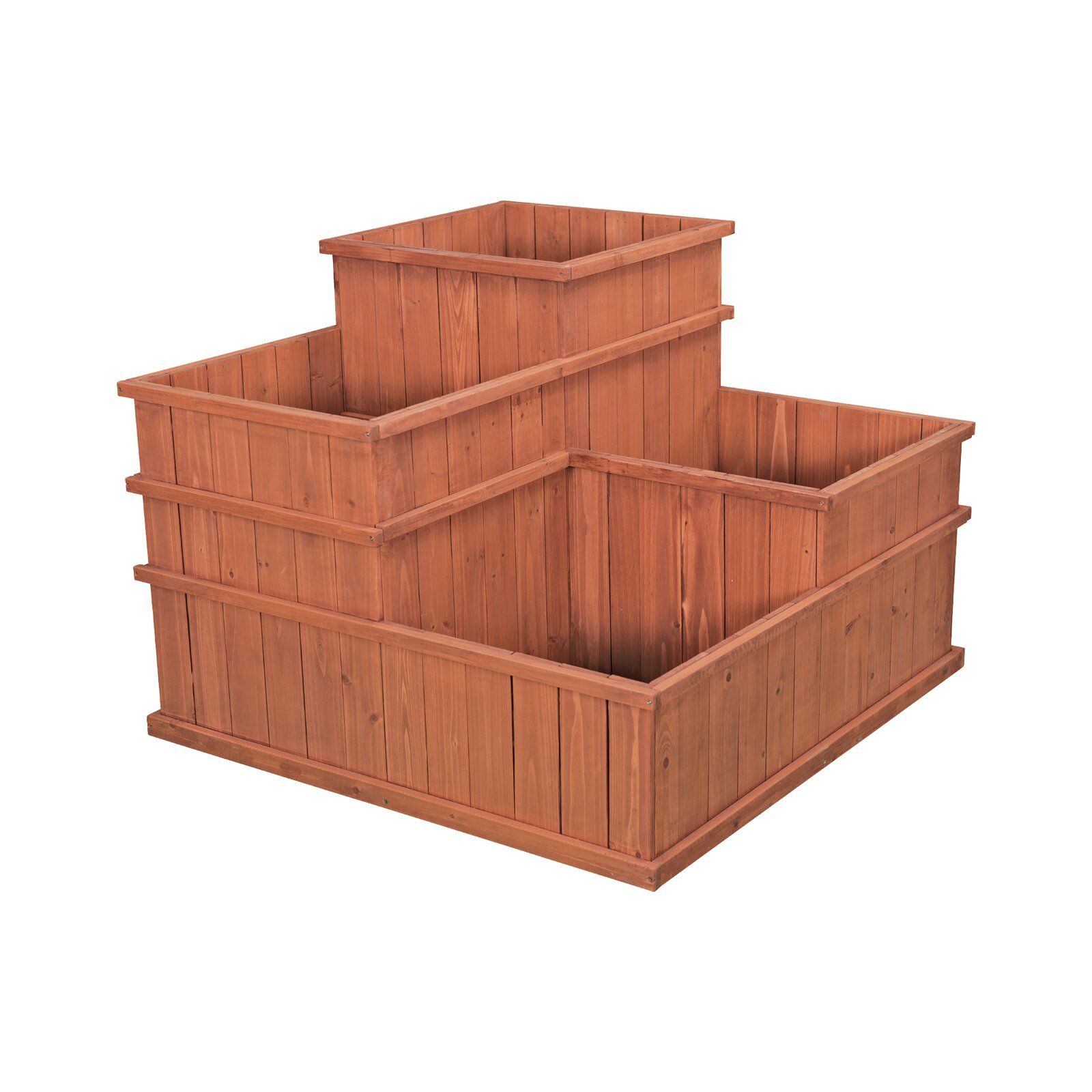 Gordonsville 2.5x2.5 ft Wood Raised Garden Bed