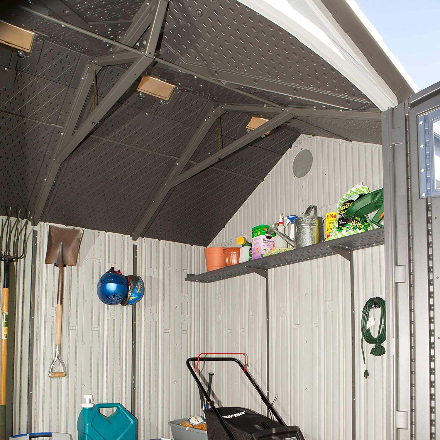 10'x12' Resin Storage Shed with Shutters