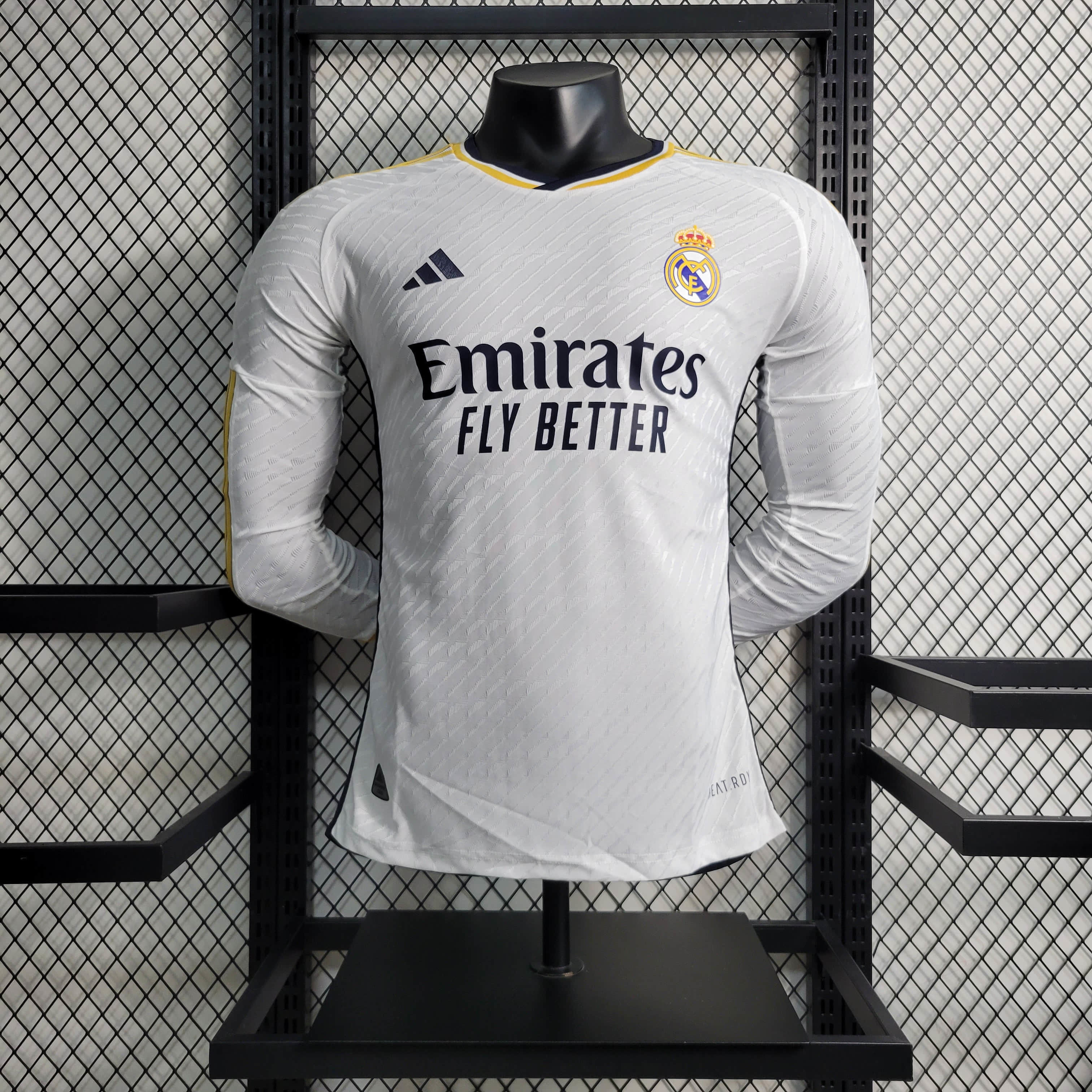 Player Version Real Madrid 2023/24 Home Jersey Long Sleeves S-XXL
