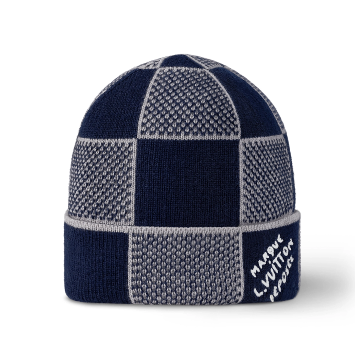Louis Vuitton Damier Heritage Beanie Navy Blue