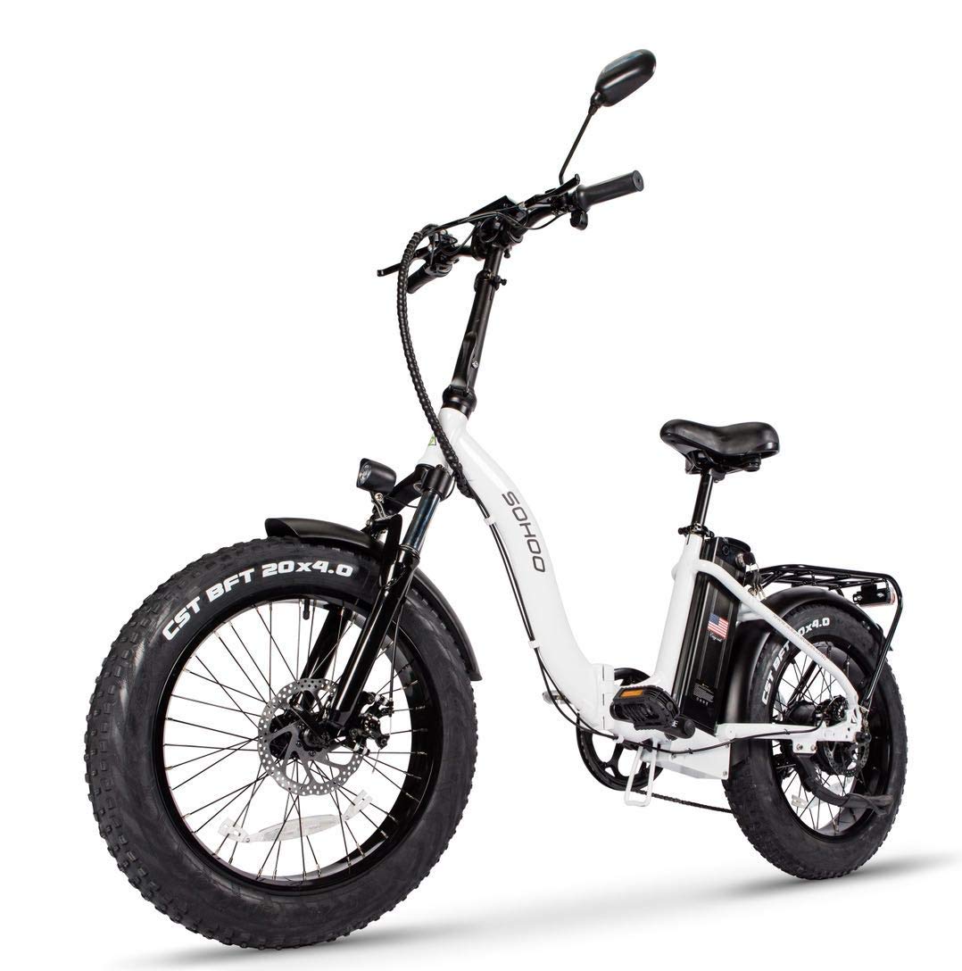 Adult Step-Over & Step-Thru Folding Fat Tire E-Bike Mountain