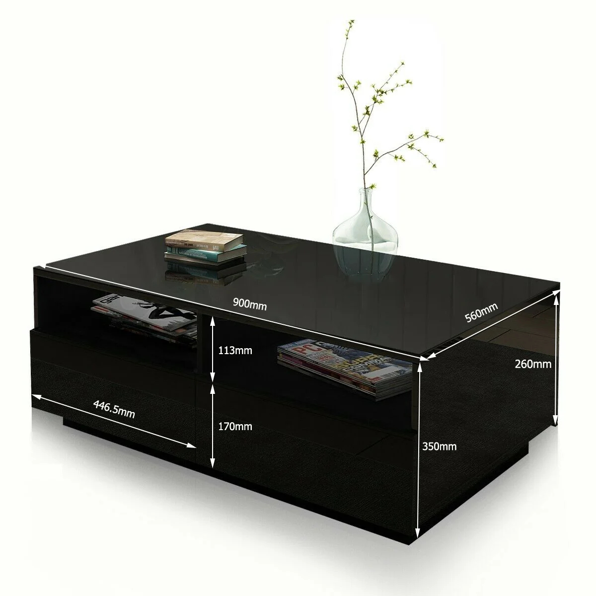 Gastelum Block Coffee Table with Storage