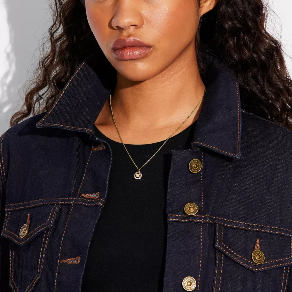 COAthtCH Signature Multicolor Crystal Necklace