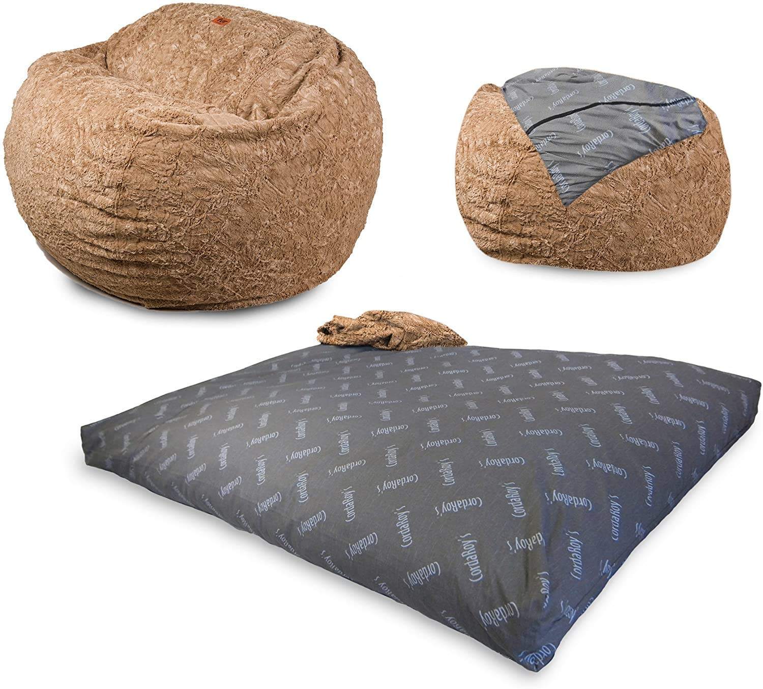 Faux Fur Bean Bag Chair