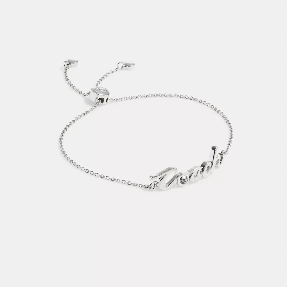 COAthtCH Logo Script Slider Bracelet