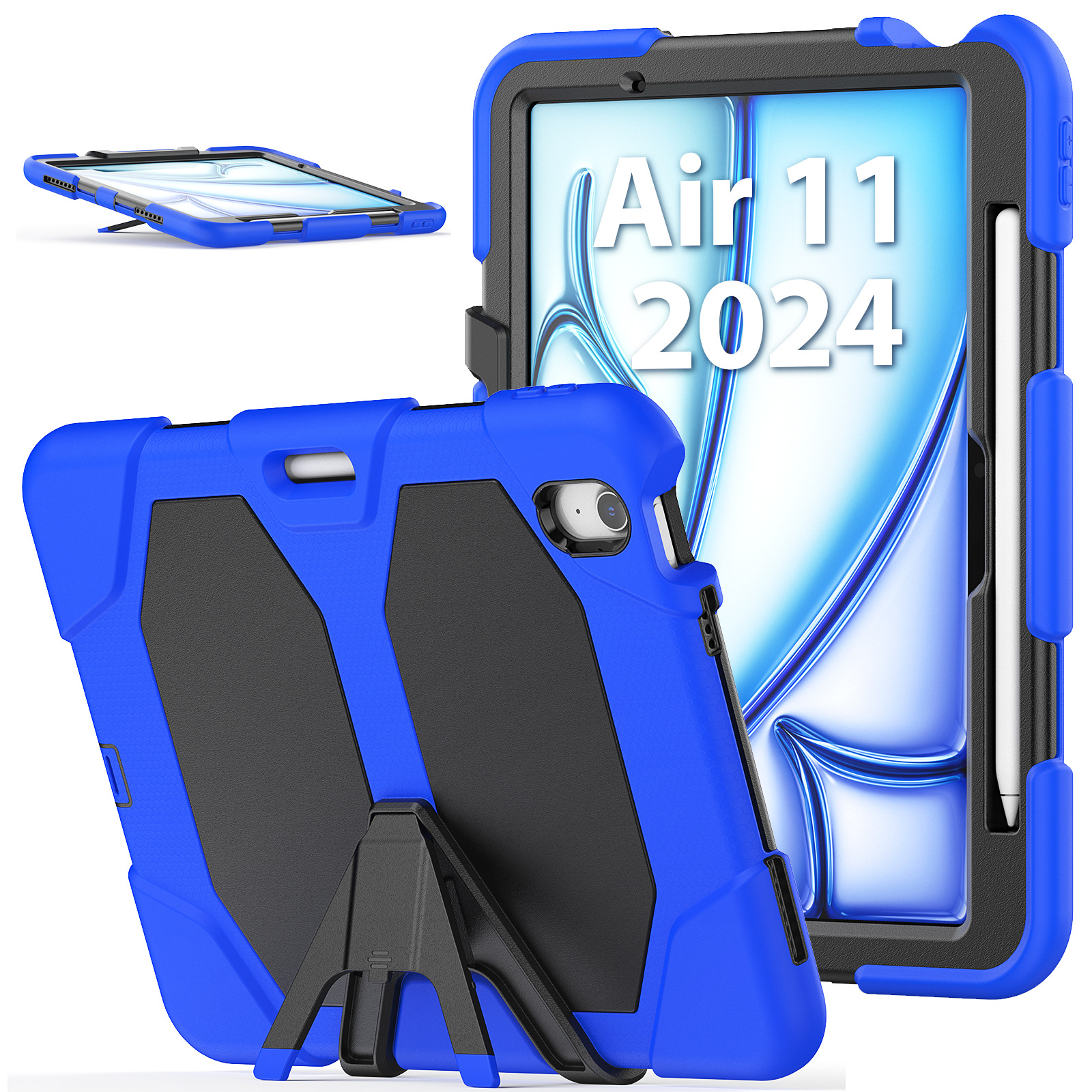iPad Air 11 Protective Case Shockproof - back view