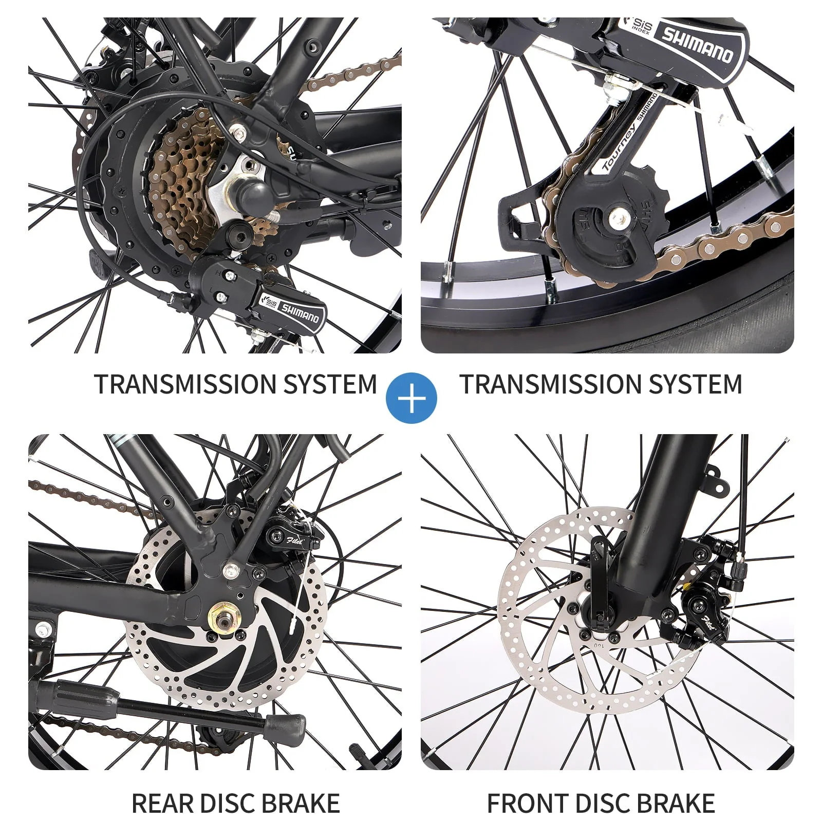 20in Folding Fat Tire Electric Bike, 750W, 48V 14Ah
