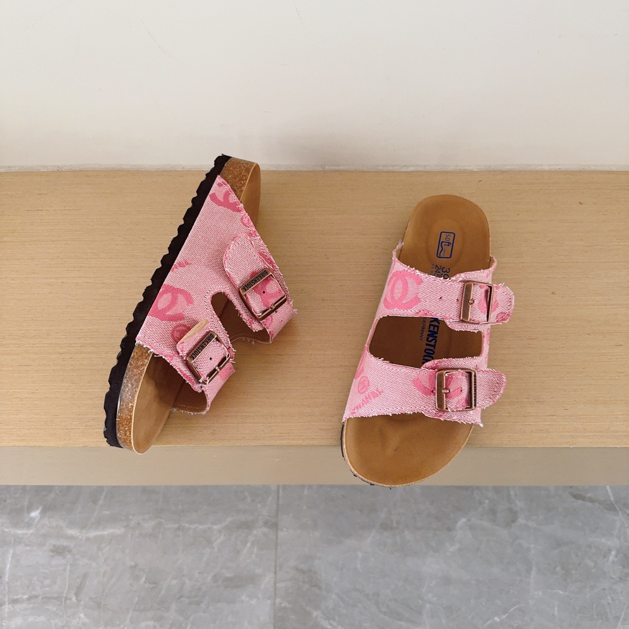 UGG Kids Tweed Birken-Style Two-Strap Sandals Adult And Kids