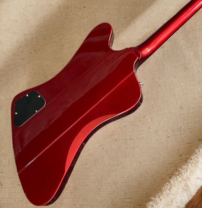 Firebird Electric Guitar Metallic Red Color Rosewood Fretboard Tremolo Bridge