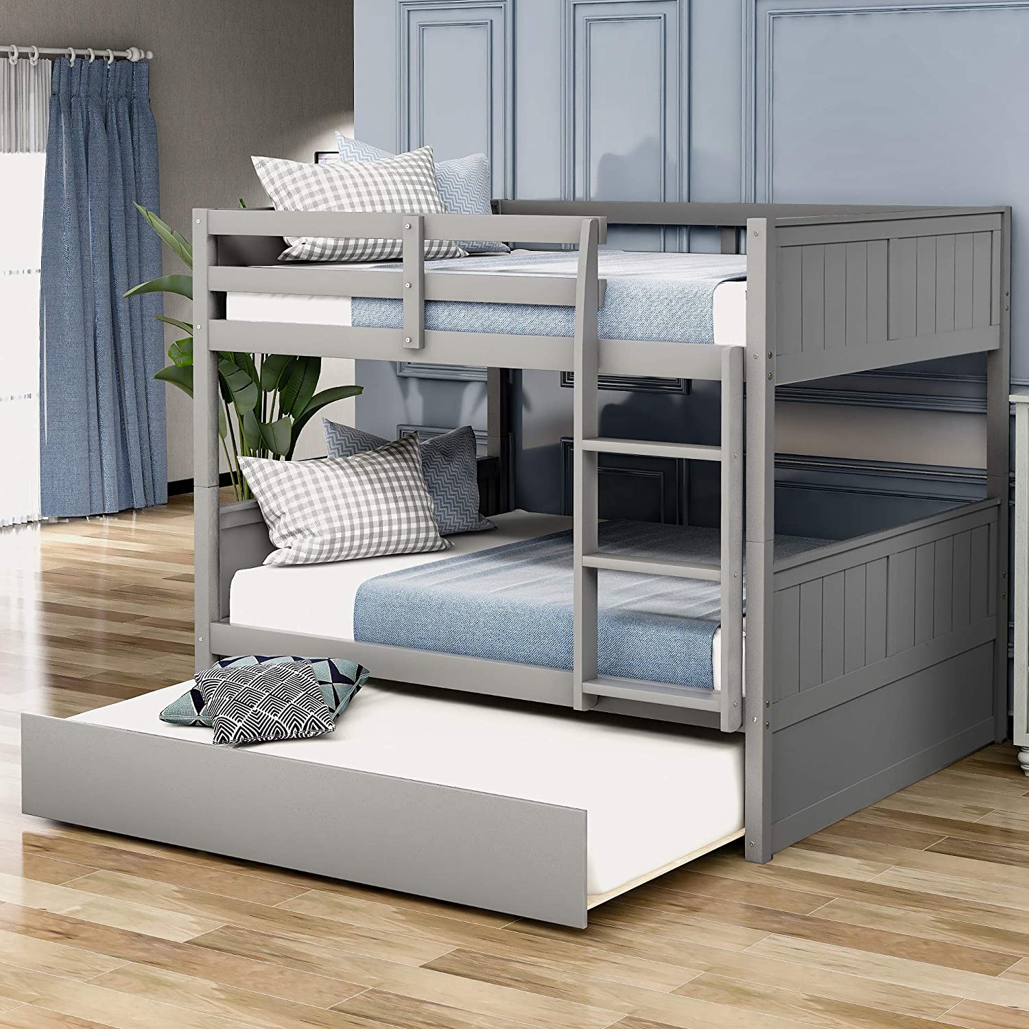 Full Over Full Bunk Bed for Kids Teens