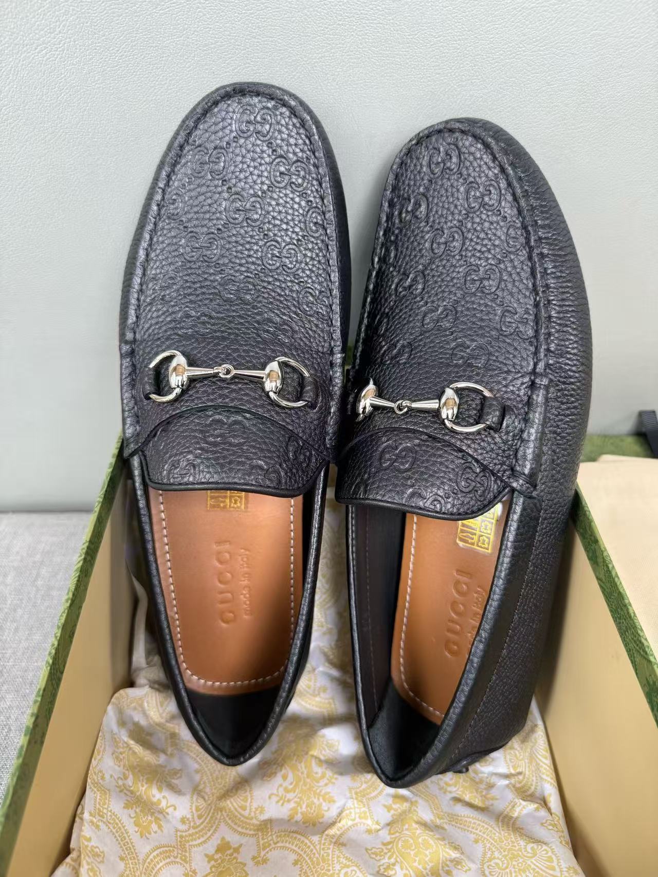 Gucci handmade leather shoes