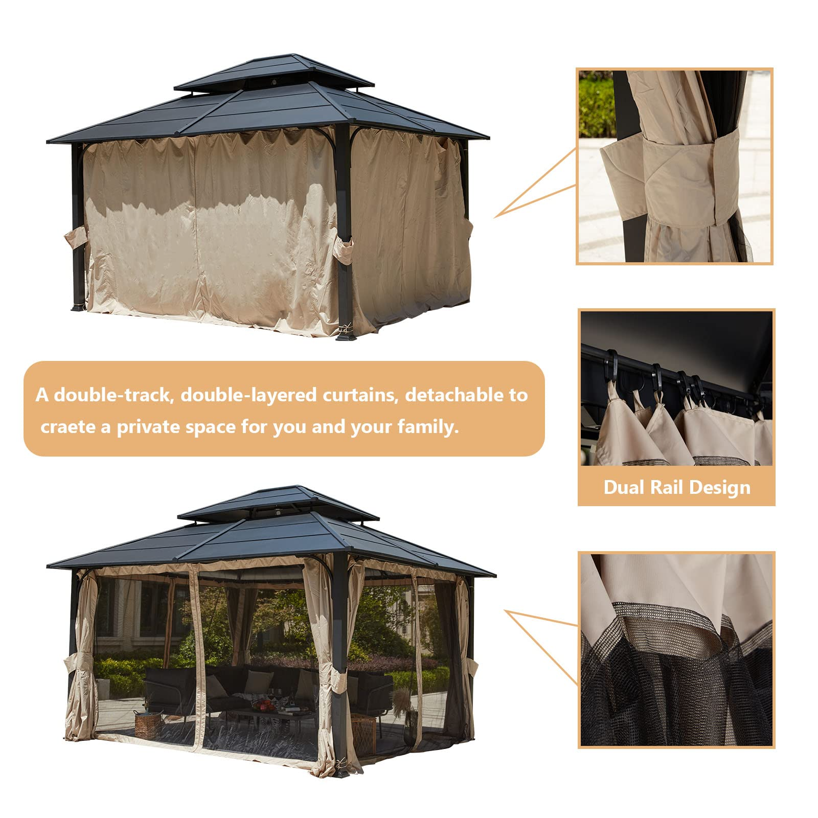 12x14 Hardtop Gazebo