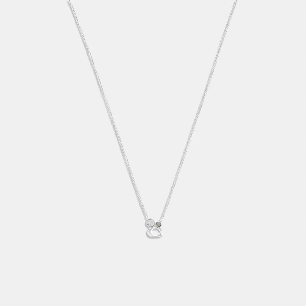 COAthtCH Signature Crystal Cluster Necklace