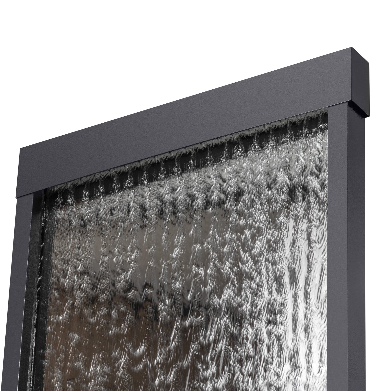Statesboro Metal Mirror Fountain with Light