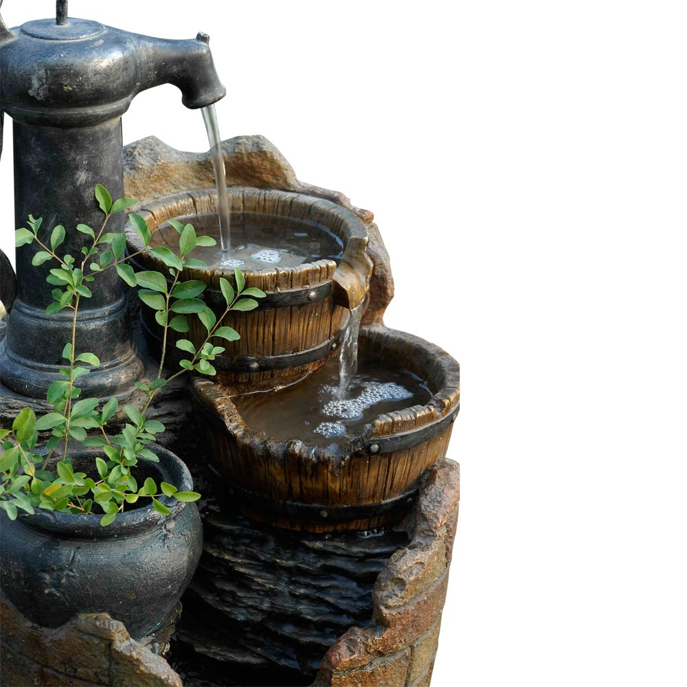 Jeco Glenville Water Pump Cascading Water Fountain