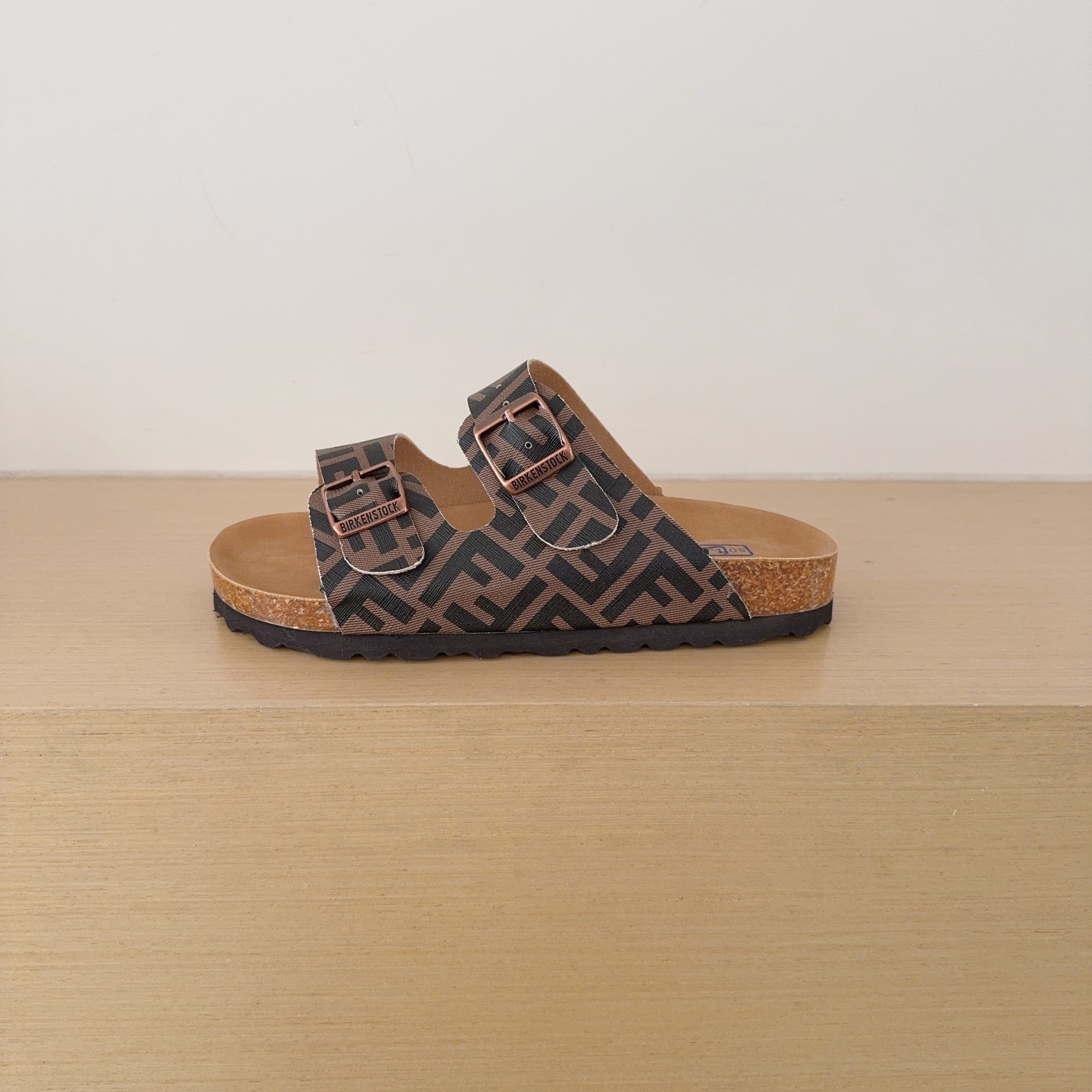 UGG Kids FF Check Birken-Style Two-Strap Sandals Adult And Kids