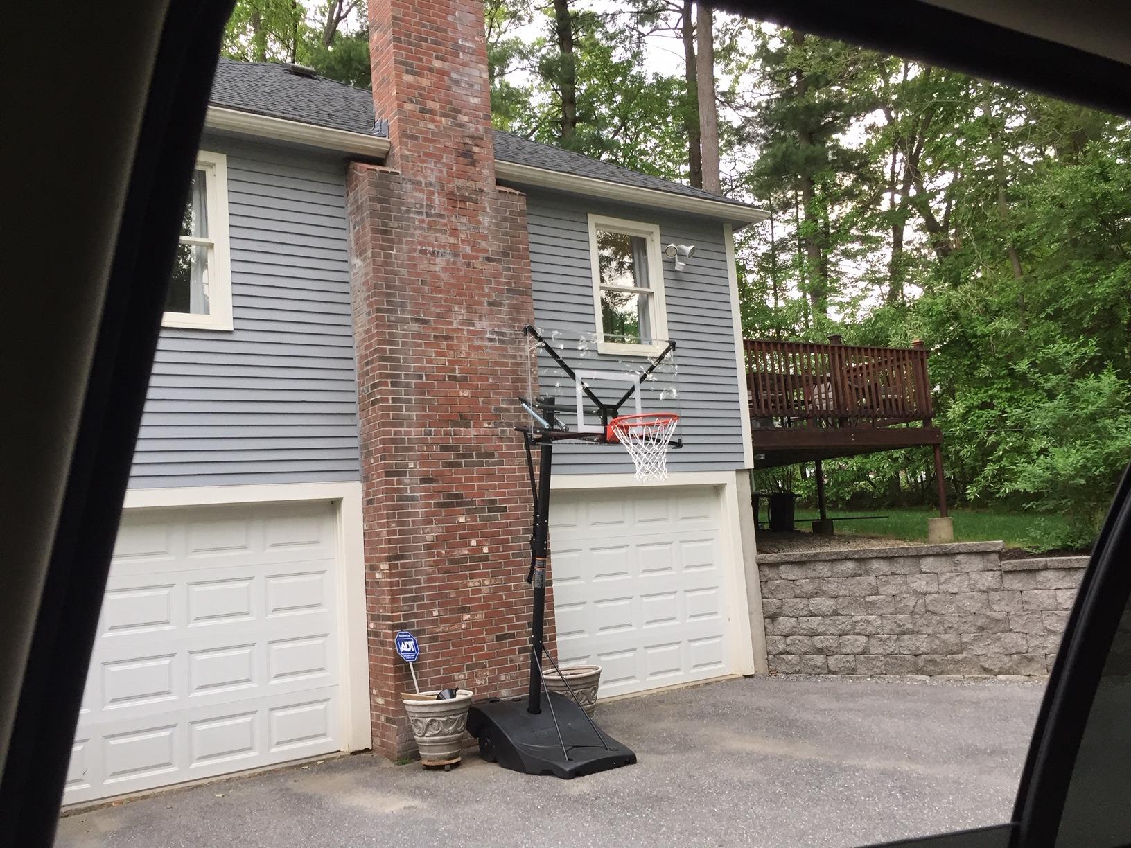Portable Height-Adjustable Basketball Hoop - Easy Lift & Roll