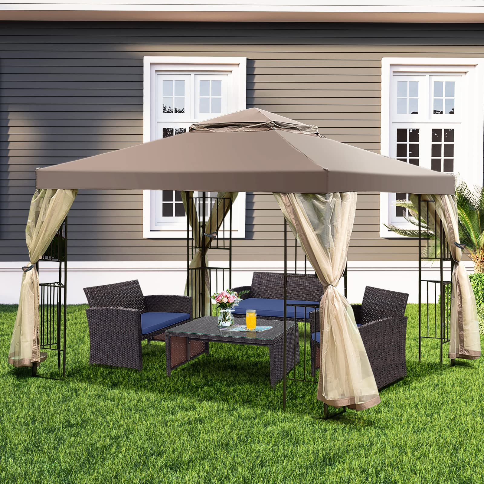 10x10 Feet Patio Gazebo