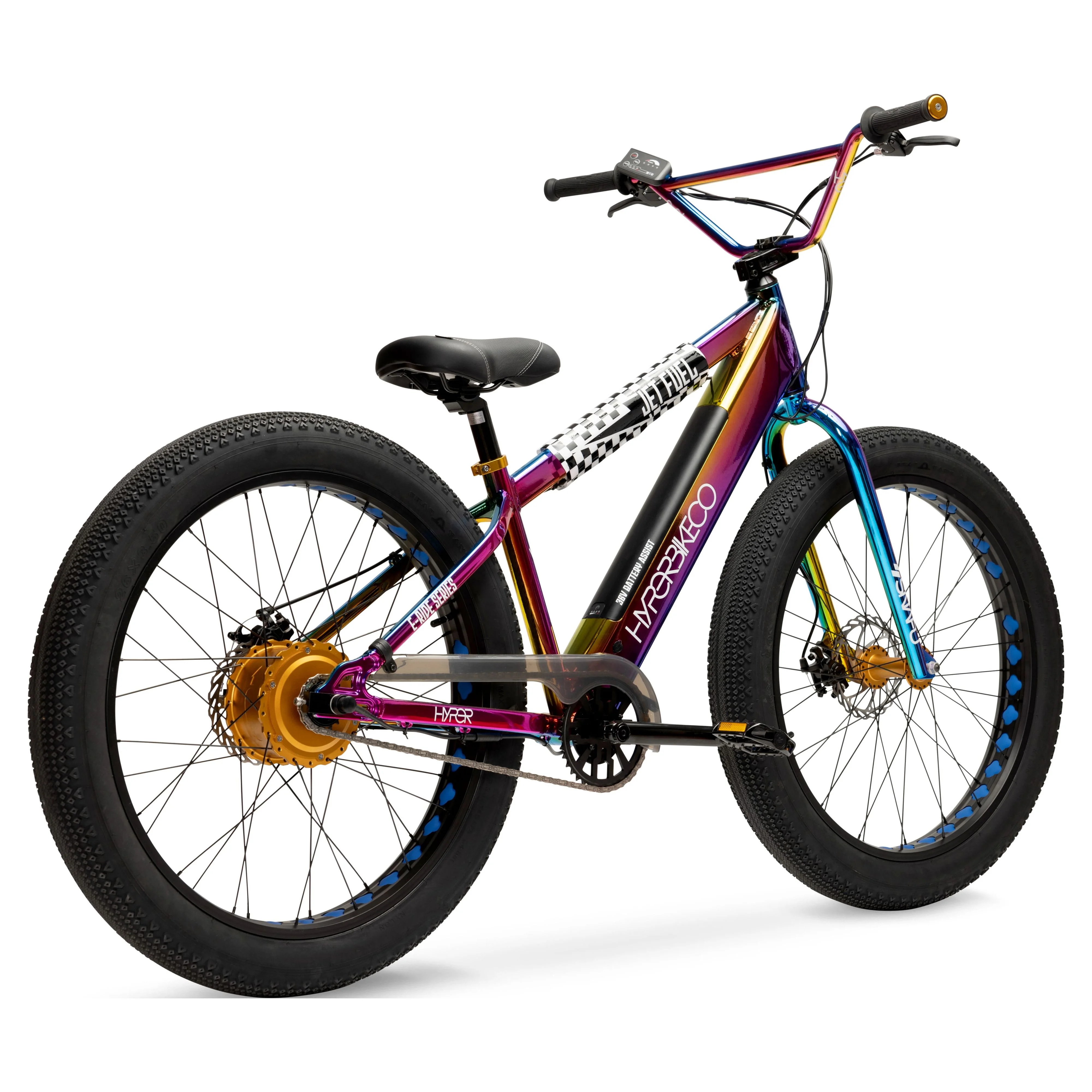 Hyper Jet Fuel 26in Fat Tire Electric BMX Bike, 250W, 36V