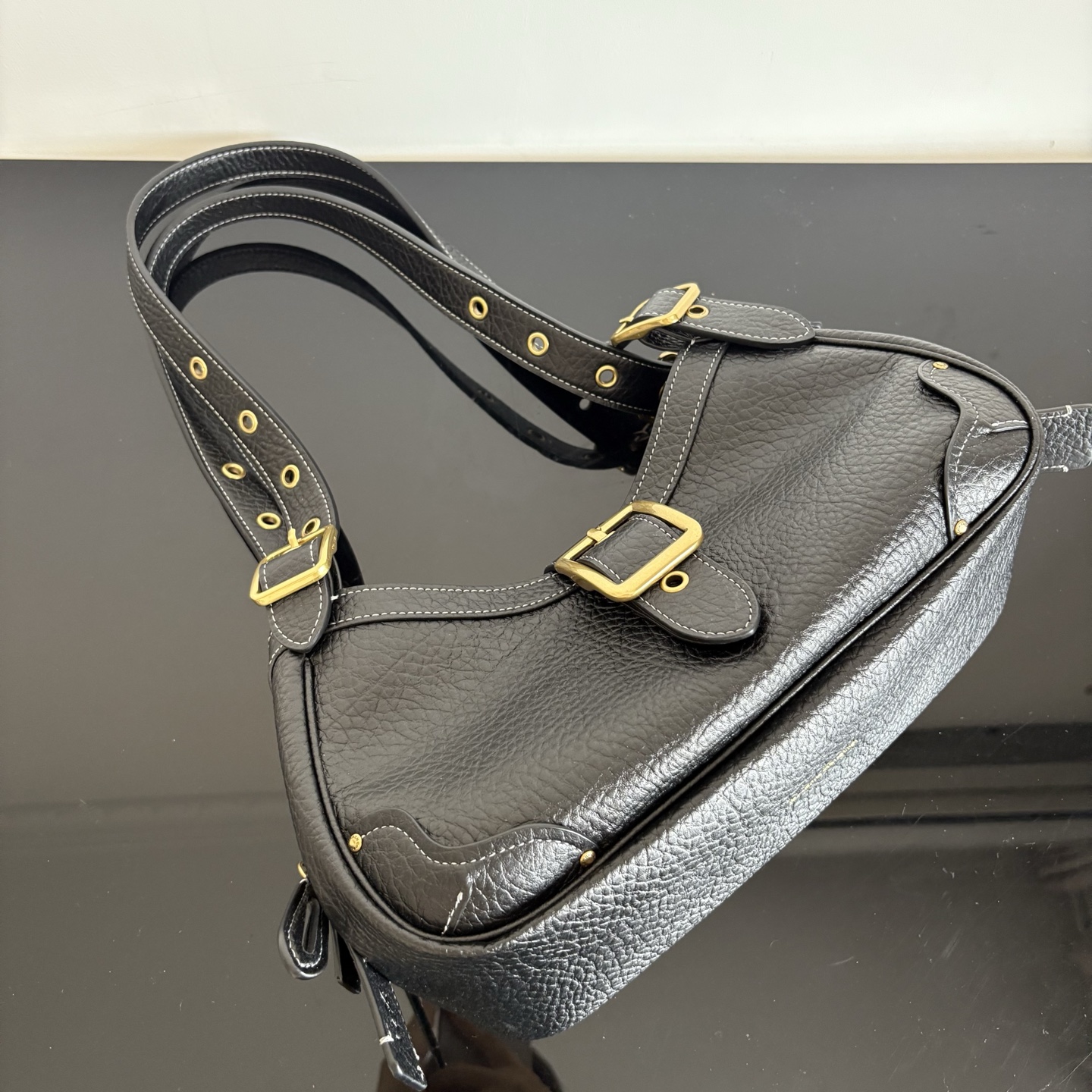 Coach drifter 31 shoulder bag in pebbled leather
