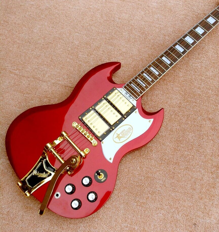 Guitar Shop New Red G400 Electric Guitar Golden Hardware With Tremolo 6 strings