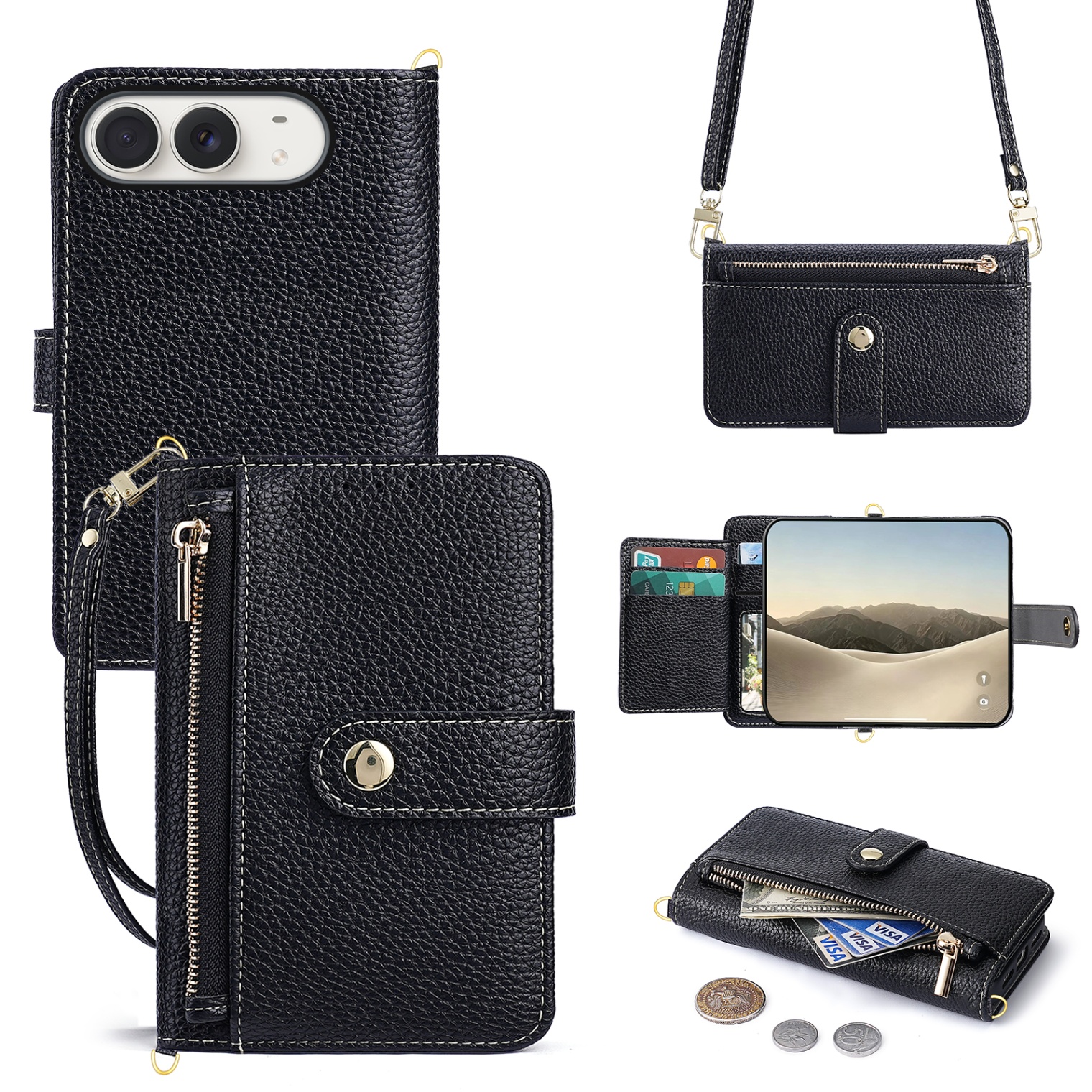 iPhone Duo Protective Case Shockproof - back view