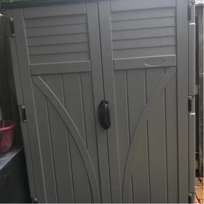 4x3 ft Plastic Vertical Tool Shed