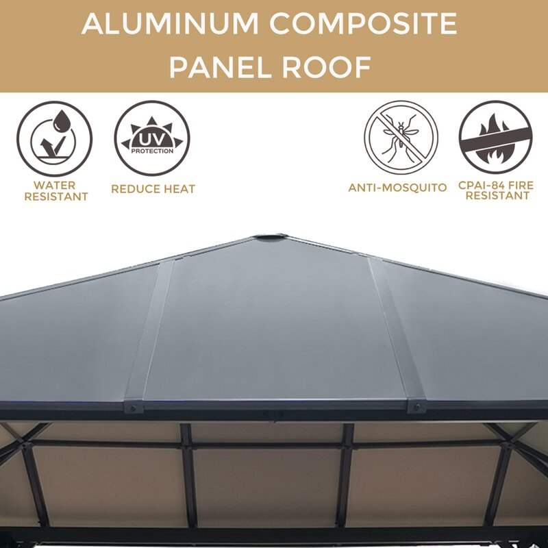 10x10 ft Hardtop Gazebo