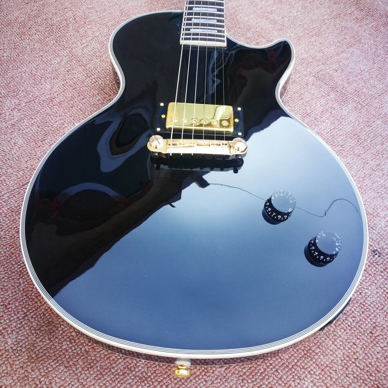 New Rosewood Fingerboard 6-String Black Single Pickup Electric Guitar