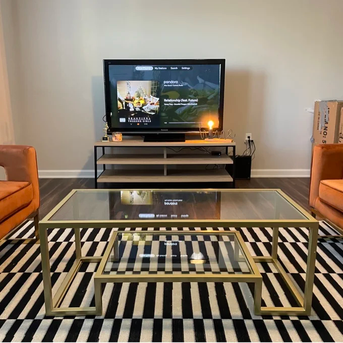 Shumake Frame Coffee Table with Storage